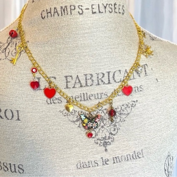 Charm necklace. Unique and one of a kind. Layering. 22” inches Perfect gift - Picture 2 of 15